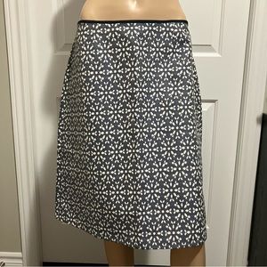 Tribal | Blue & White midi skirt
